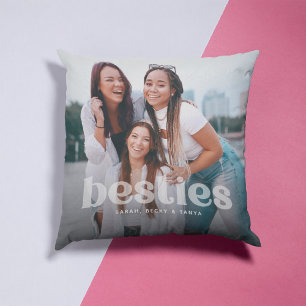 Almofada Bestie Trendy Typografia 2 Foto Keepsasak