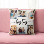 Almofada Besties Amigos 6 Colagem de Fotografias Keepsasasa<br><div class="desc">Celebre a sua amizade com o Travesseiro decorativo de Keepsasasak da Colagem de Fotos Besties Amigos 6. Este travesseiro personalizado apresenta uma bela colagem organizada de seis fotos prezadas, capturando momentos inesquecíveis com seus amigos. Feito com materiais de alta qualidade, adiciona um toque na moda e sentimental a qualquer espaço,...</div>