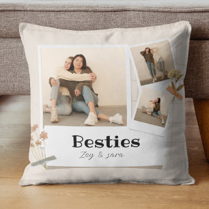 Almofada BESTIES, Colagem de Fotos e Nomes FCFB