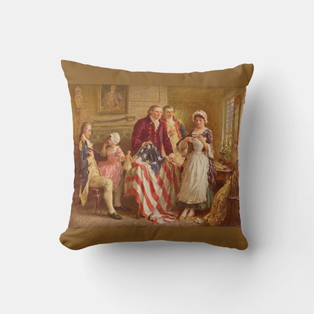 Almofada Betsy Ross, 1777 (História Americana) (Patriota do (Frente)