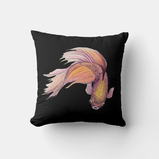 Almofada Betta Fish Travesseiro decorativo (Frente)