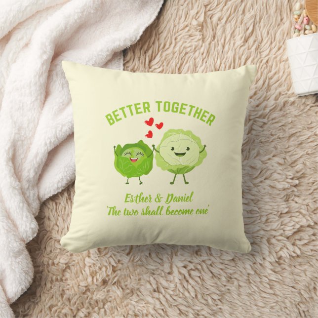 Almofada BETTER TOGETHER Cute Cabbage Valentine Couples (Cobertor)