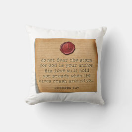 Almofada BIBLE VERSE - Hebrews 6:19 - Throw Pillow