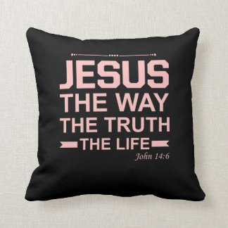 Almofada Bíblia Cristã Verse Jesus Way Truth Life