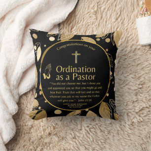 Almofada Bíblia de Pastor Ordenado Recentemente Sagrada Per