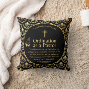 Almofada Bíblia de Pastor Ordenado Recentemente Sagrada Per