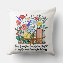 Almofada Bíblia Floral Verso