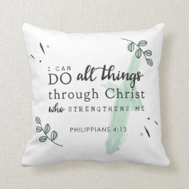 Almofada Bíblia Verse Philippians 4:13