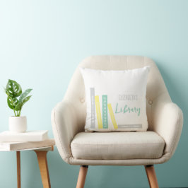 Almofada Biblioteca de Livros