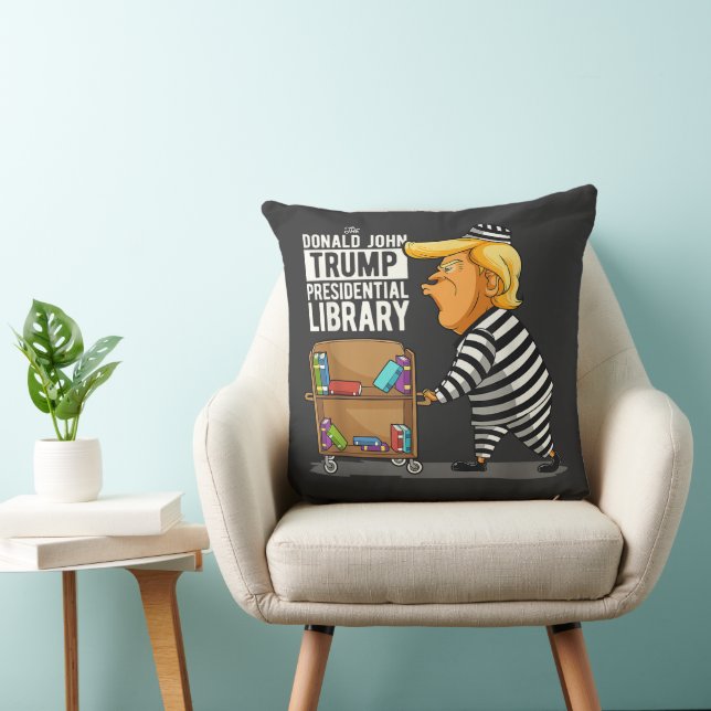 Almofada Biblioteca Presidencial Trump Prisão (Cadeira)