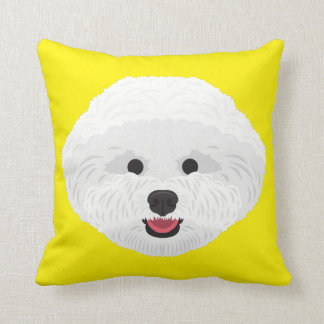Almofada Bichon amarelo Frise