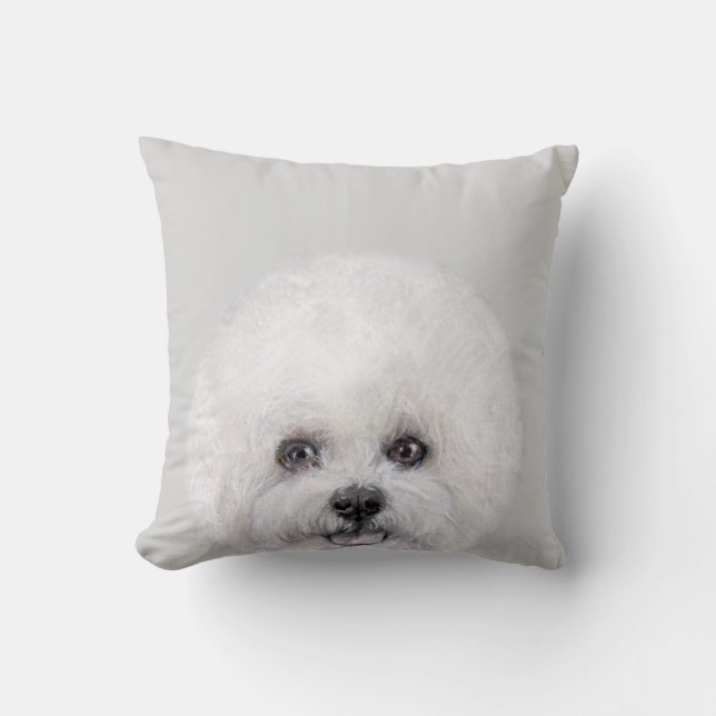 Almofada Bichon Frise, original pelo miart (Frente)