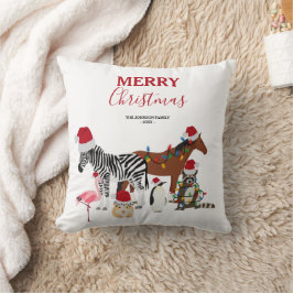 Almofada Bichos de Natal engraçados e bonitos Noel Hats Lig