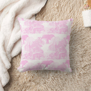 Almofada Bichos Rosa Chinoiserie Baby Nursery