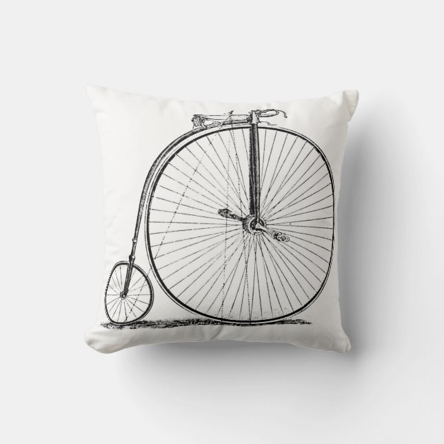 Almofada Bicicleta de Roda Alta Penny Farthing (Frente)