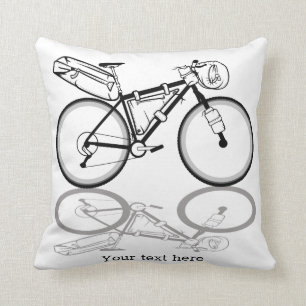 Almofada Bicicleta preto e branco