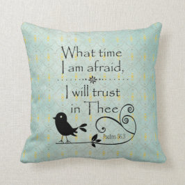 Almofada Bico Russo; Pássaro com Verso Bíblia