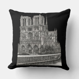 Almofada Bicolor Elegante Notre Dame de Paris