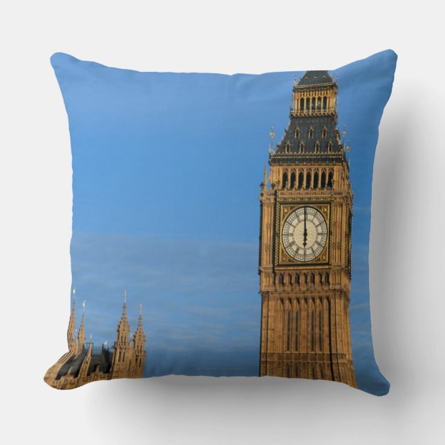 Almofada Big Ben e construção do parlamento (Frente)