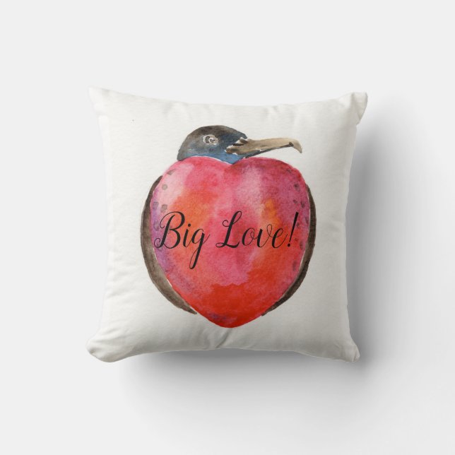 Almofada Big Love! heart design on throw cushion (Frente)
