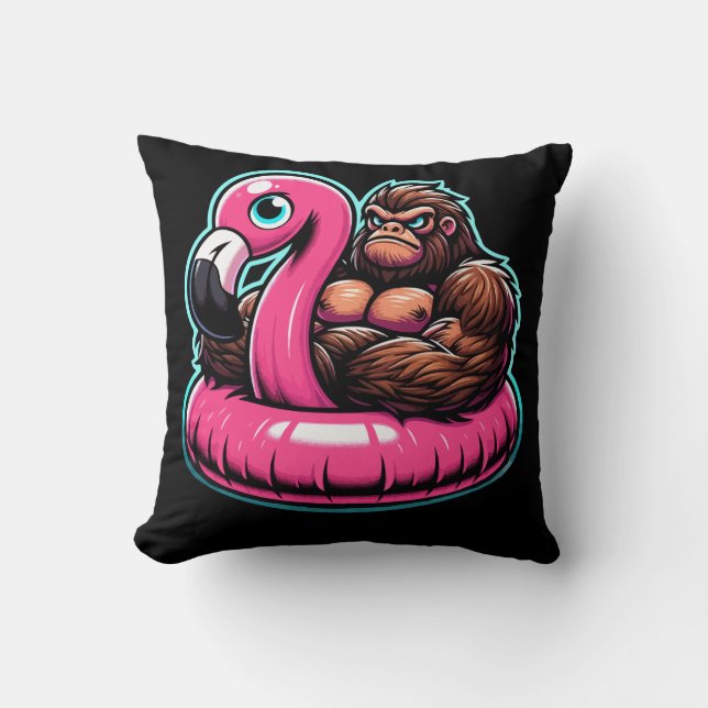 Almofada Bigfoot Flamingo (Frente)