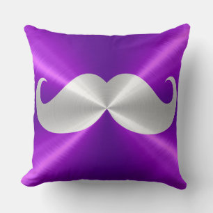 Almofada Bigode Branco Metálico Inofensivo