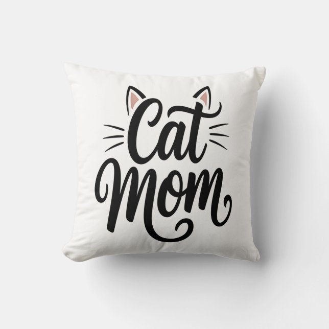 Almofada Bigodes e Orelhas de Mãe de Gato (Frente)