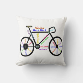 Almofada Bike, Ciclo, Palavras Motivacionais