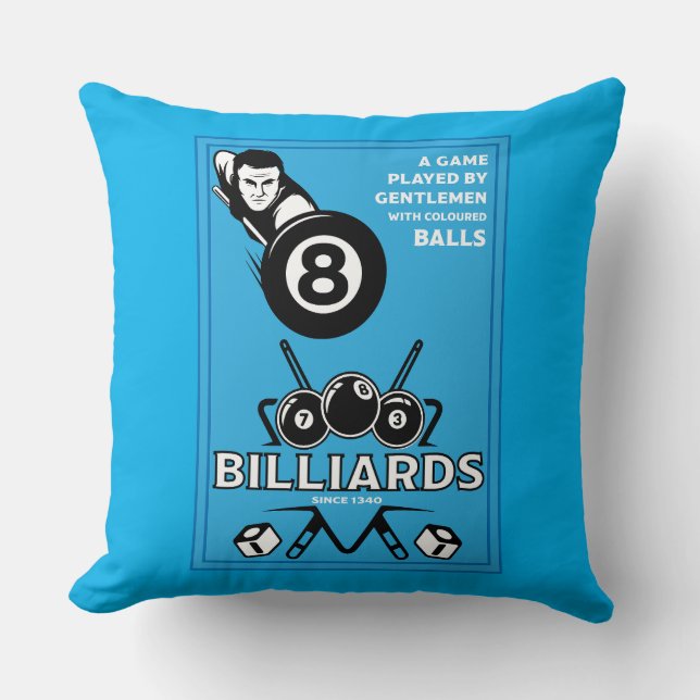 Almofada Bilhar de Bolso Vintage (Frente)