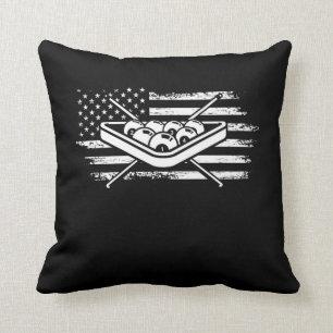 Almofada Billard 8 Ball Sport American Flag