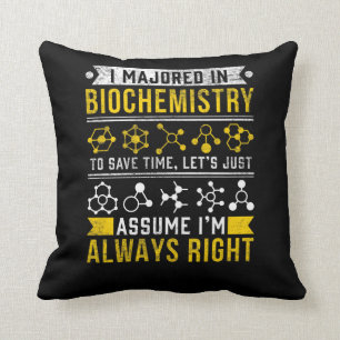Almofada Bioquímica Humor Biólogo Funny Scientist Piada