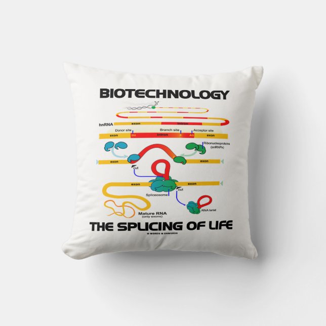 Almofada Biotecnologia A Splicação Da Vida (ARN Maduro) (Frente)