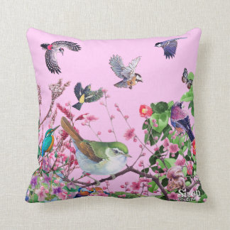Almofada bird pink