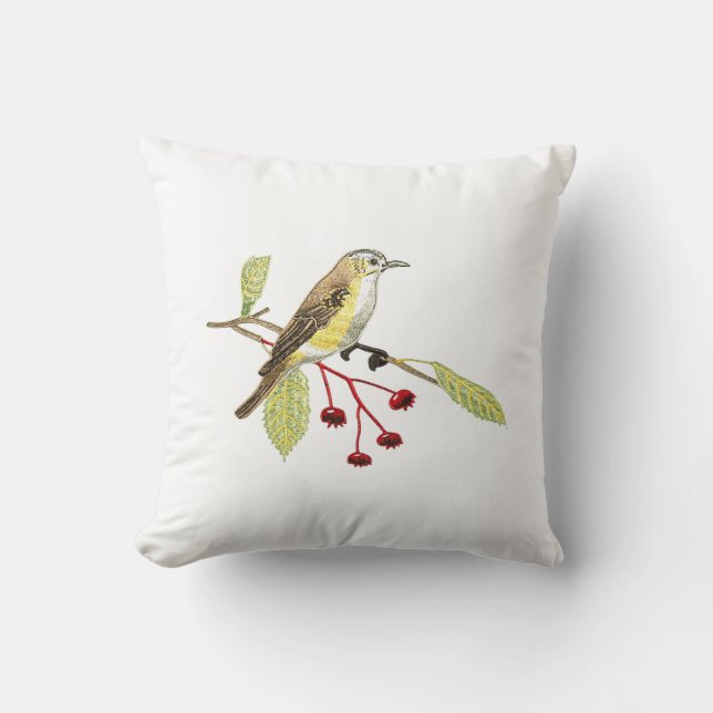 Almofada Bird-shaped throw pillows imitating the embroidery (Frente)