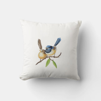 Almofada Bird  throw pillows imitating embroidery effects