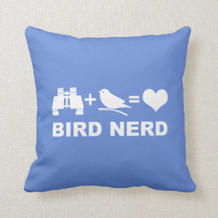 Almofada Birder engraçado ou Birdwatcher do nerd do pássa