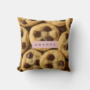 Almofada Biscoito Personalizado com Gotinhas de Chocolate