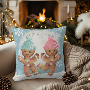 Almofada Biscoitos de Gengibre Dançantes Alegria de Natal