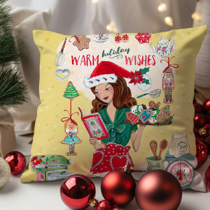 Almofada Biscoitos Quebra-Nozes da Sra. Santa Cozinha de Na