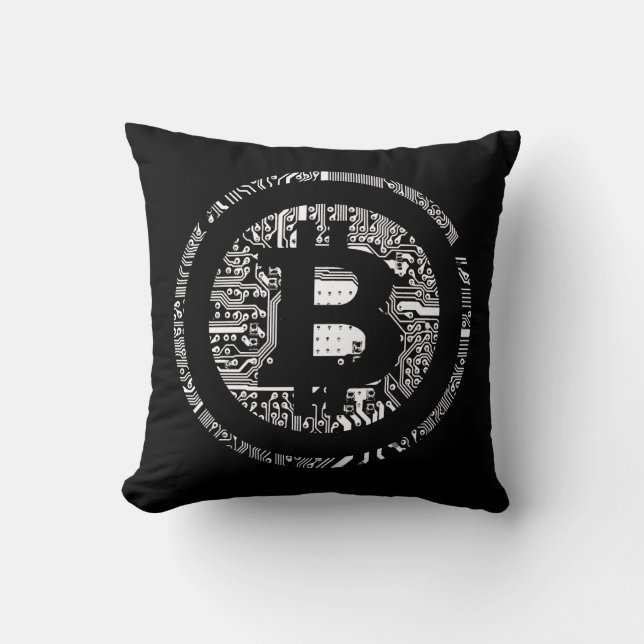 Almofada Bitcoin Black Edition (Frente)