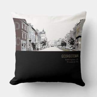 Almofada Black and White Georgetown Washington DC