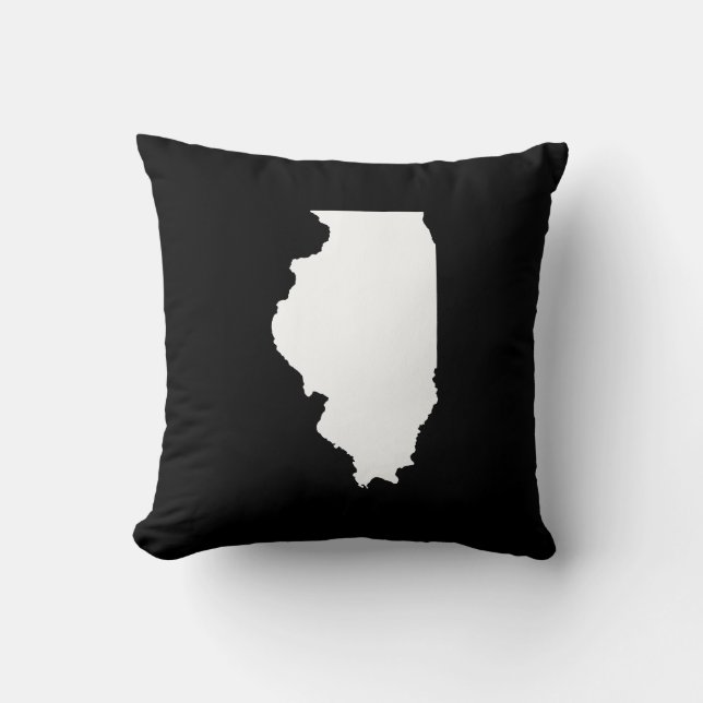 Almofada Black and White Illinois (Frente)