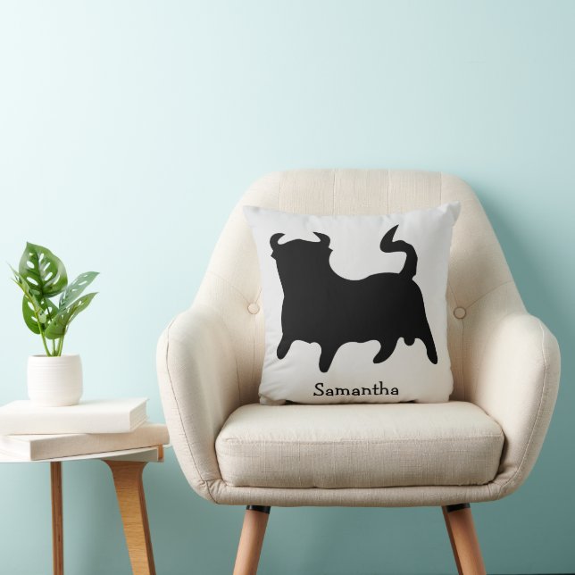 Almofada Black Bull Design Personalizado (Cadeira)