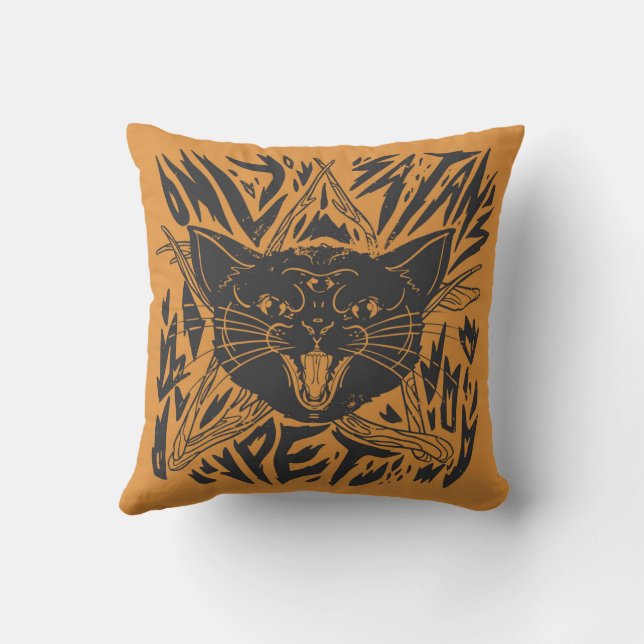 Almofada Black Cat Halloween (Verso)