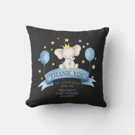 Almofada black chalk baby elephant STARS AND BALLOONS