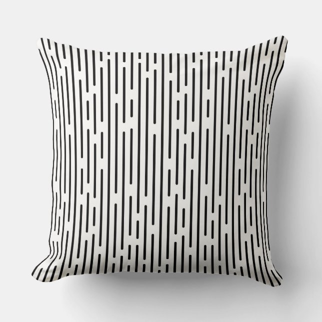 Almofada Black Line Geometric Pattern (Frente)
