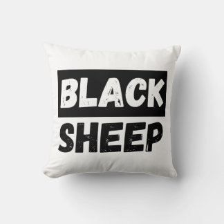 Almofada Black Sheep Bold Distressed Rebel Streetwear Art