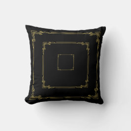 Almofada Black Square Cushion | Luxury Boho Home Decor | Cu