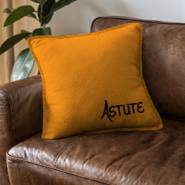 Almofada Black unique Hand Lettered Vocabulary Astute