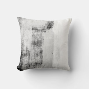 Almofada Black White Gray Abstract Decor Pillow
